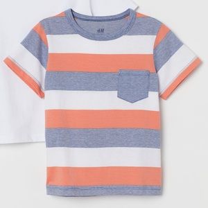 H&M Orange/White Striped T-shirt!